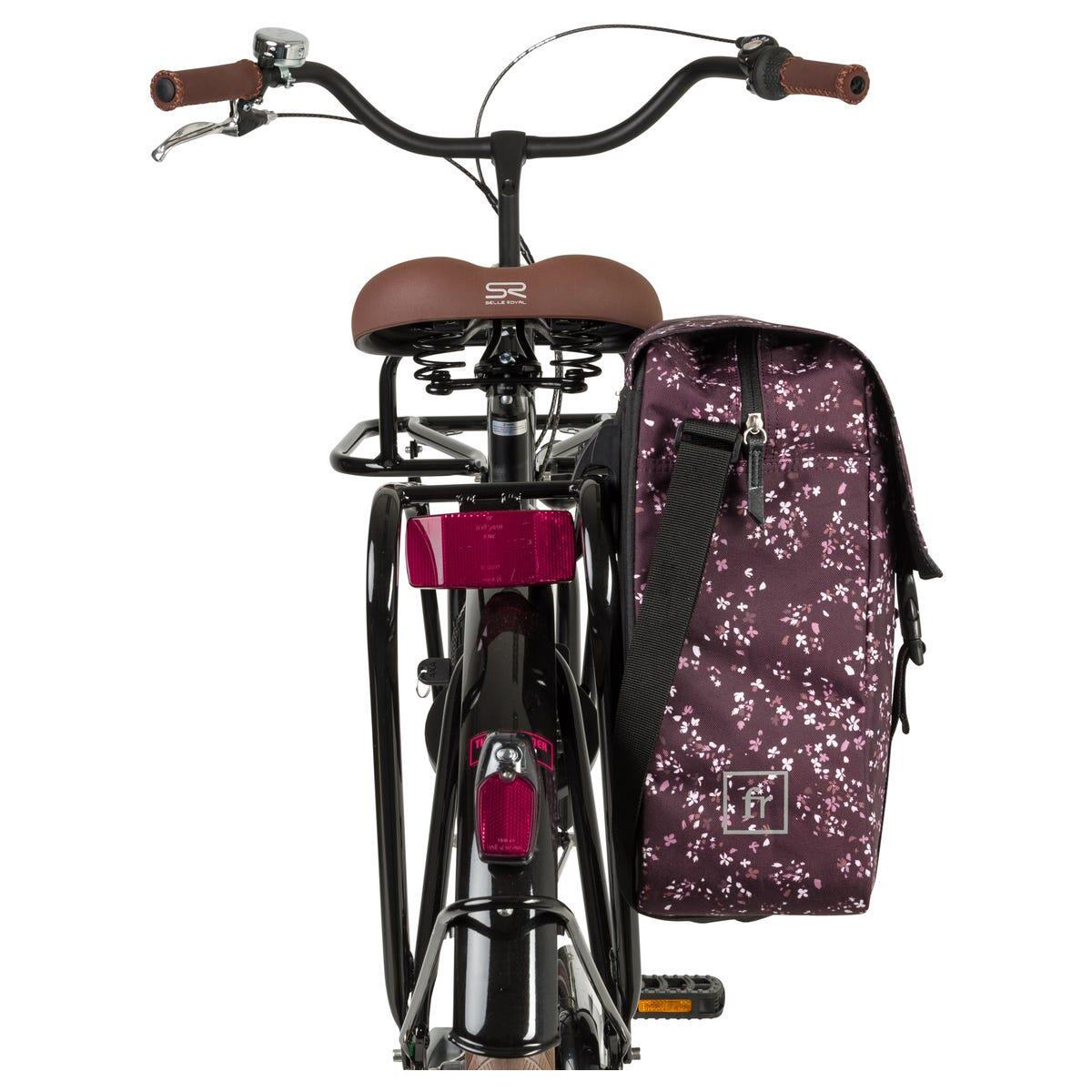 Fastrider NARA Enkel Fietstas Trend MINI FLOWER/AUBERGINE 4/7