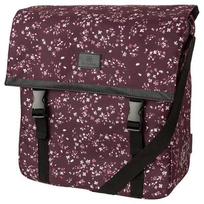 Fastrider nara enkel fietstas trend mini flower/aubergine