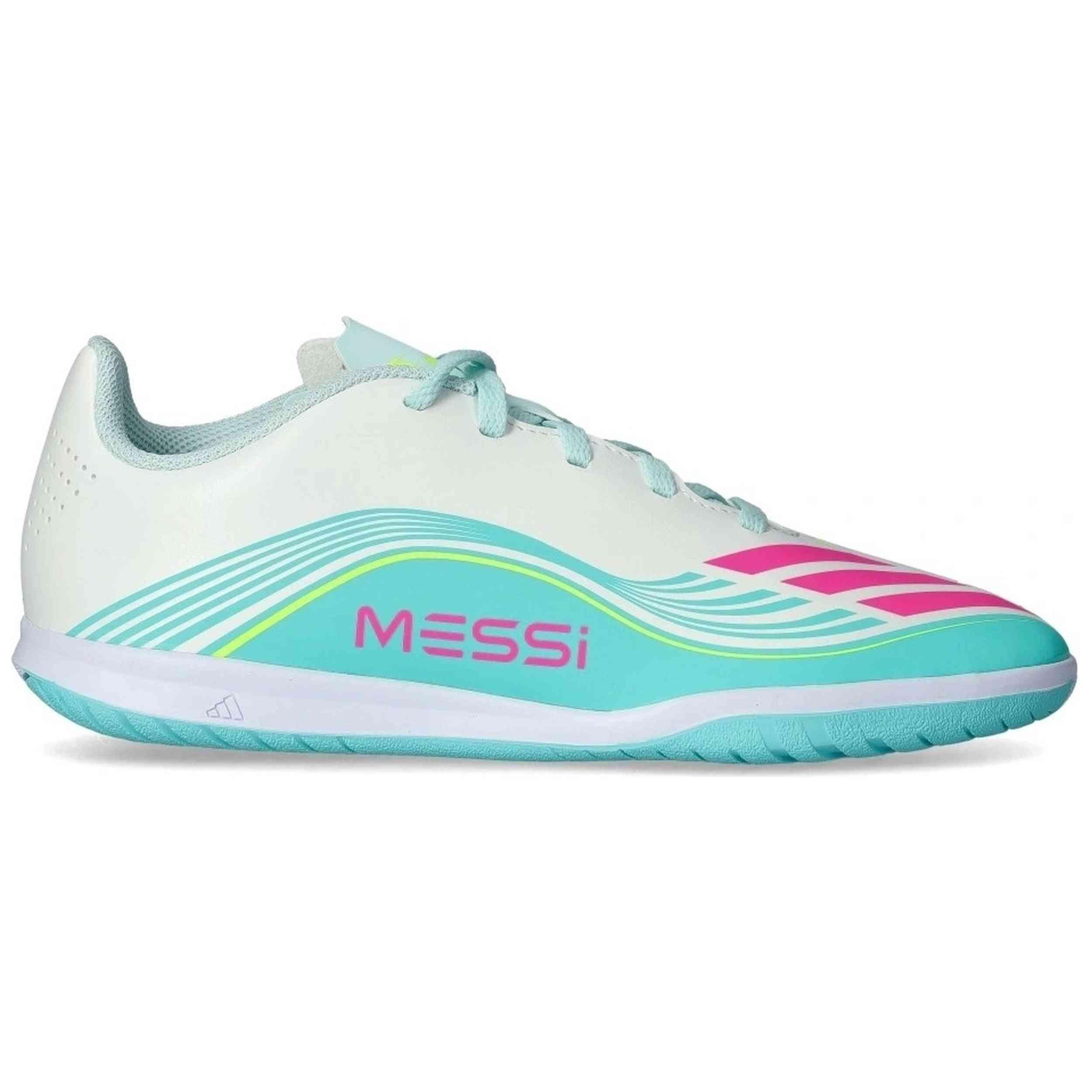 Zaalvoetbalschoenen Adidas model F50 Messi Club voor unisex jongens 2/5