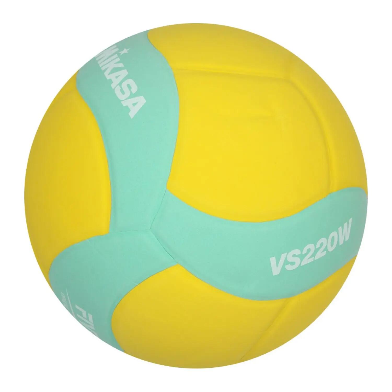 Ballon De Volleyball VS220W Enfant (Jaune / Jaune / Bleu Sarcelle / Bleu 2/2