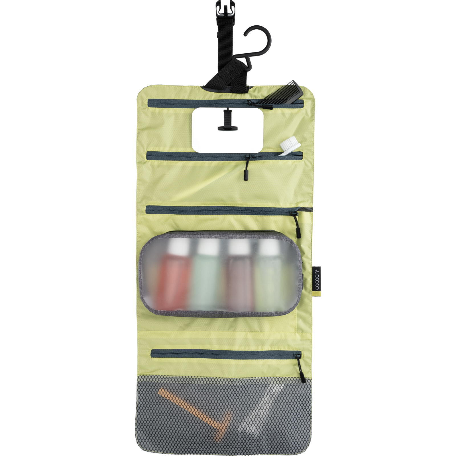Kulturbeutel Hanging Toiletry Kit Minimalist Light star grey-wild lime 2/7