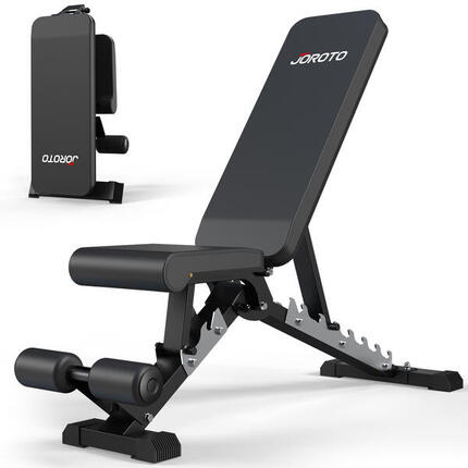 Banc de muscu réglable MD60, 363kg, pliable avec roues pour la maison