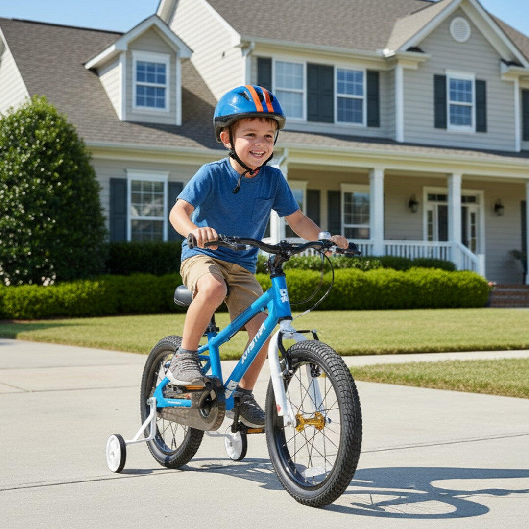 Jungen&Mädchen BMX Kinderfahrrad 14", Stützräder, 3-5 Jahre 2/6