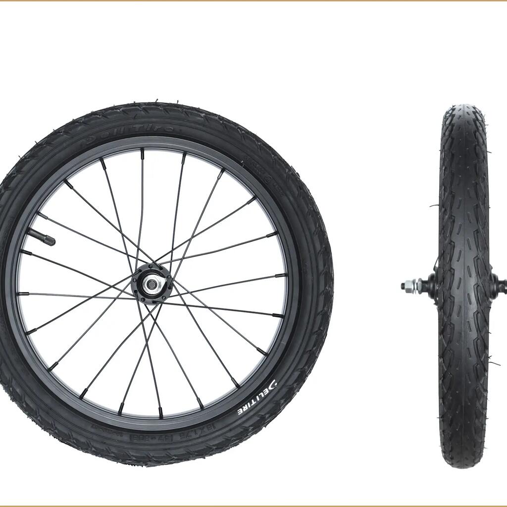 Black aluminium wheel 16 with SA‑206 BK tyre set