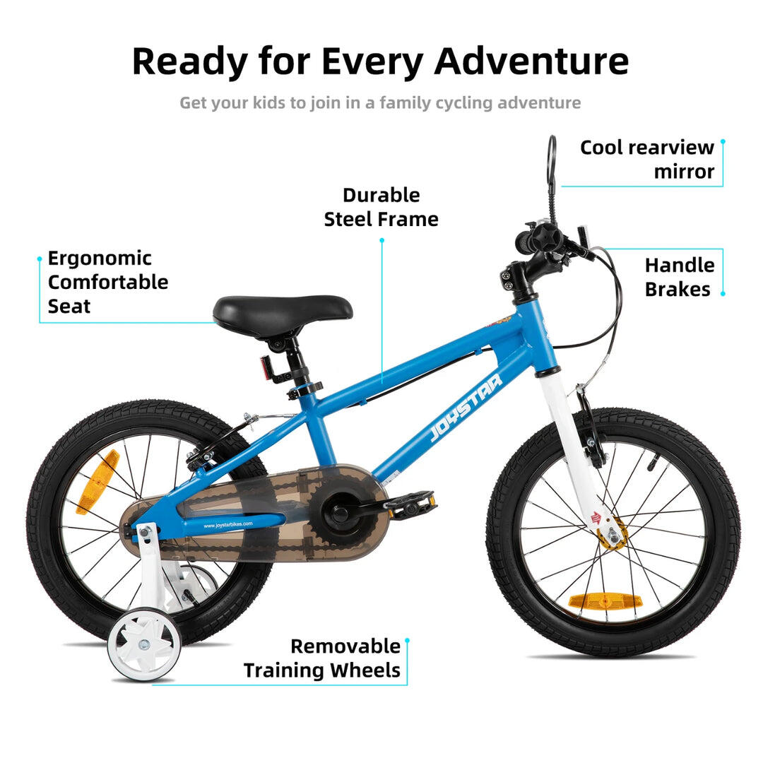 Jungen&Mädchen BMX Kinderfahrrad 14", Stützräder, 3-5 Jahre 6/6
