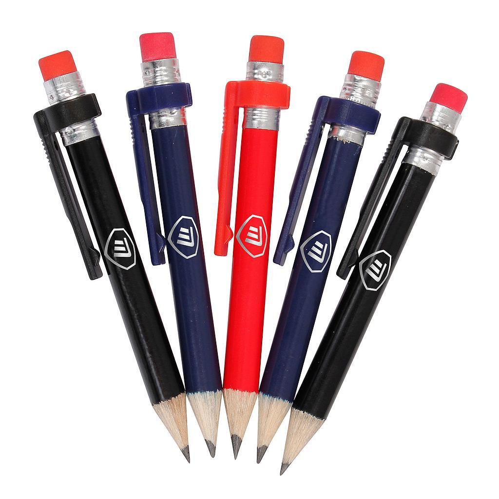 Crayon À Papier En Bois (Bleu Marine / Noir / Rouge) 1/1