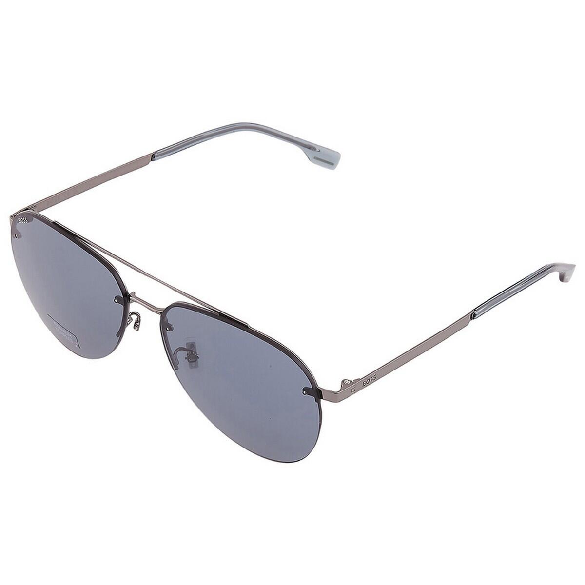 Mens 1537/F/SK 06LB IR Sunglasses (Dark Ruthenium/Grey) 3/4