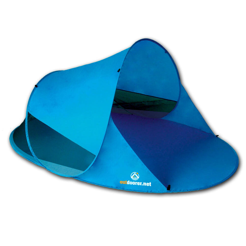 Pop Up Strandmuschel Zack II - Strandzelt, selbstaufbauend, UV Schutz
60, blau 1/7