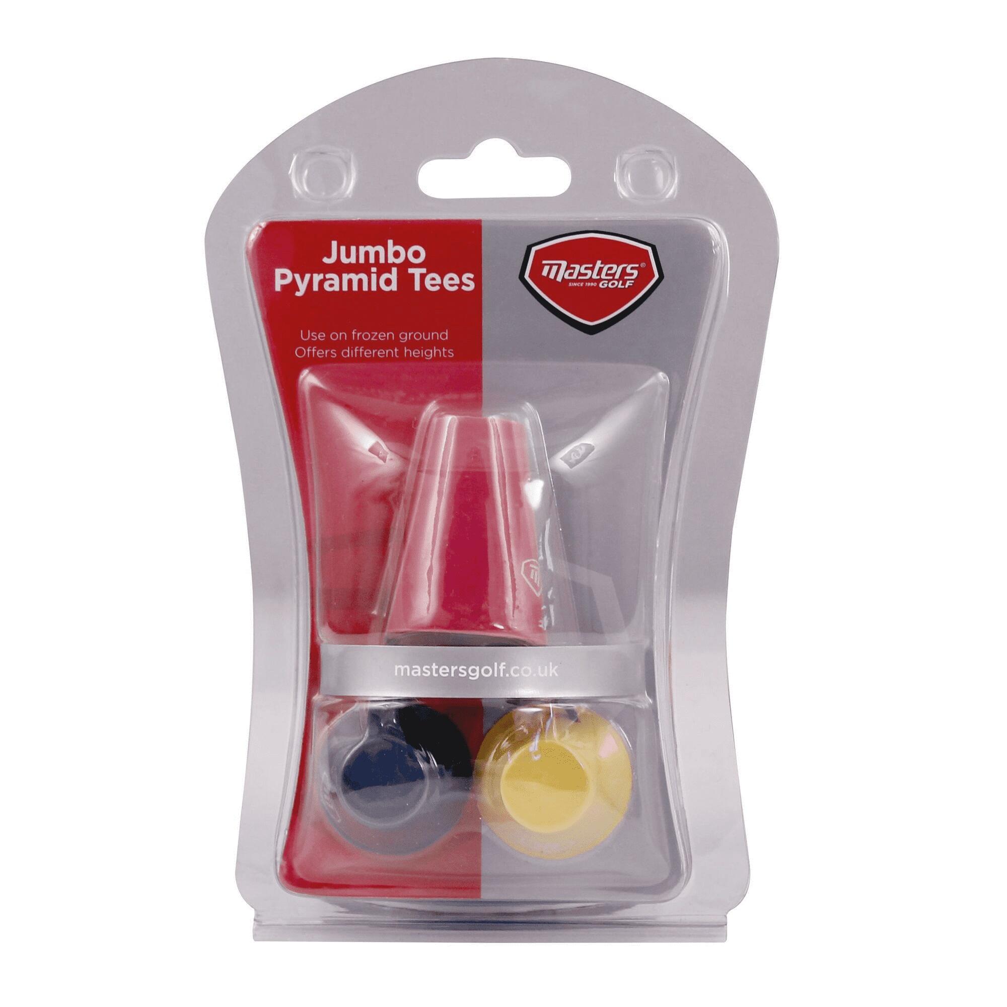 Golf Tees "Jumbo Pyramid" Damen und Herren Rot/Gelb/Blau 2/3