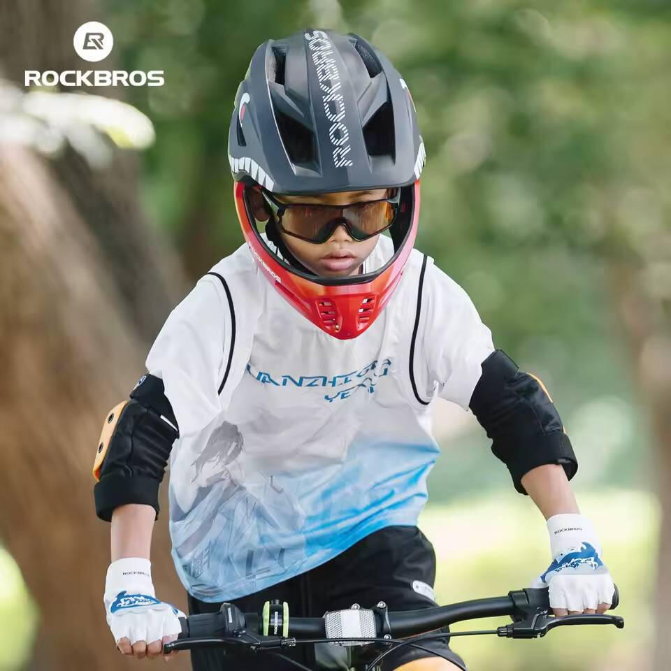 Kask rowerowy dziecięcy z odpinana szczęką 2w1 ROCKBROS TT-3200 OFF-ROAD 7/7