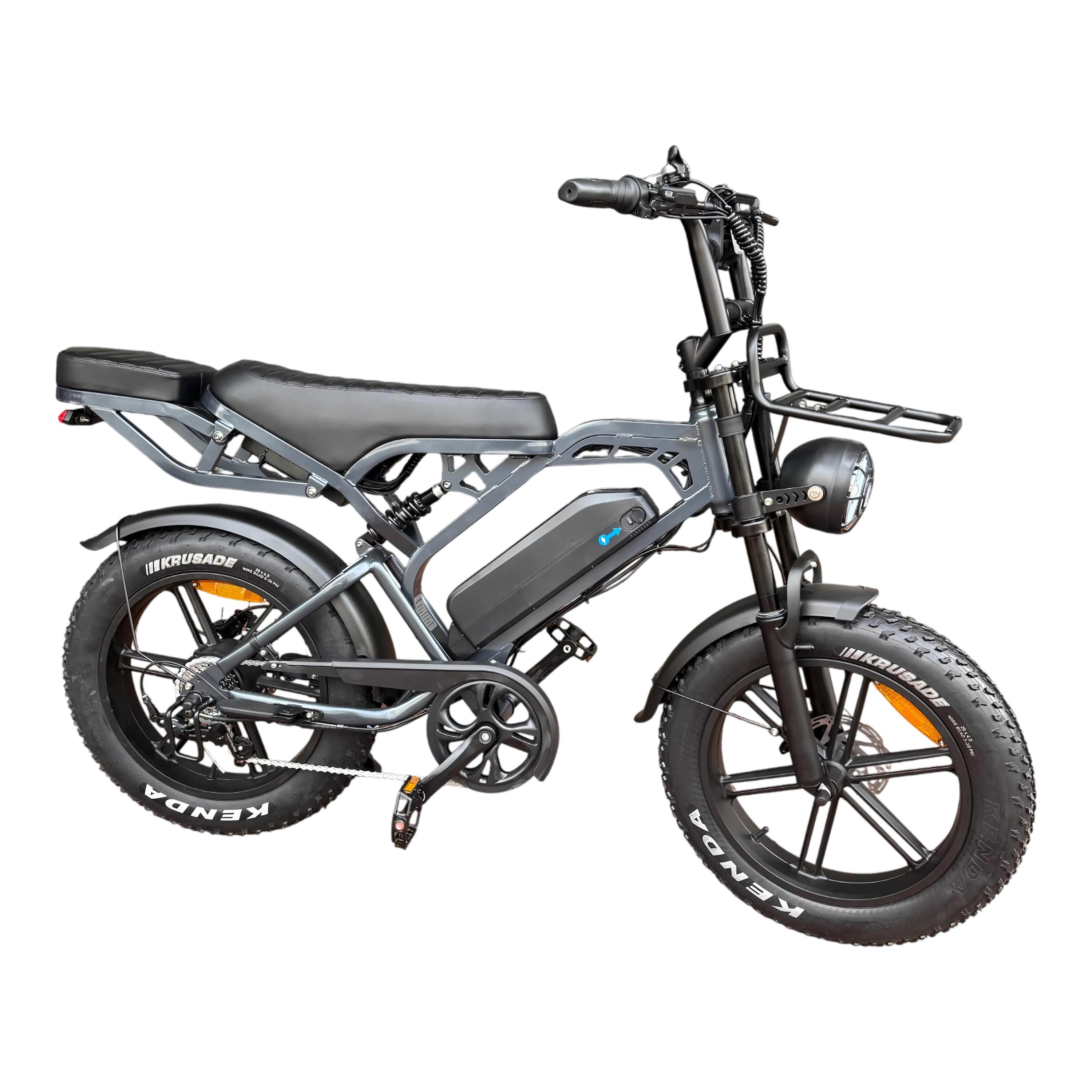V20 Pro Fatbike - Donkergrijs - Inclusief Accessoiresset 3/5