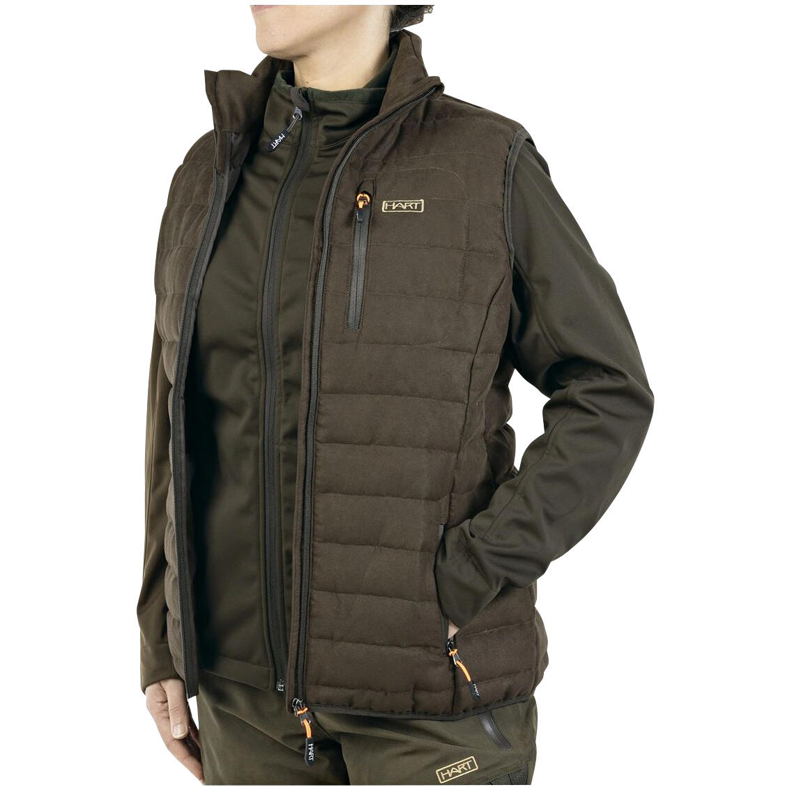 Hart Montaraz-V Weste Damen (Dunkelbraun) Größe 2XL 3/5