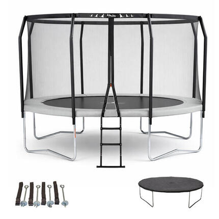 Trampoline Premium Ø 360 cm + échelle + échelle + bâche + kit ancrage - Famili