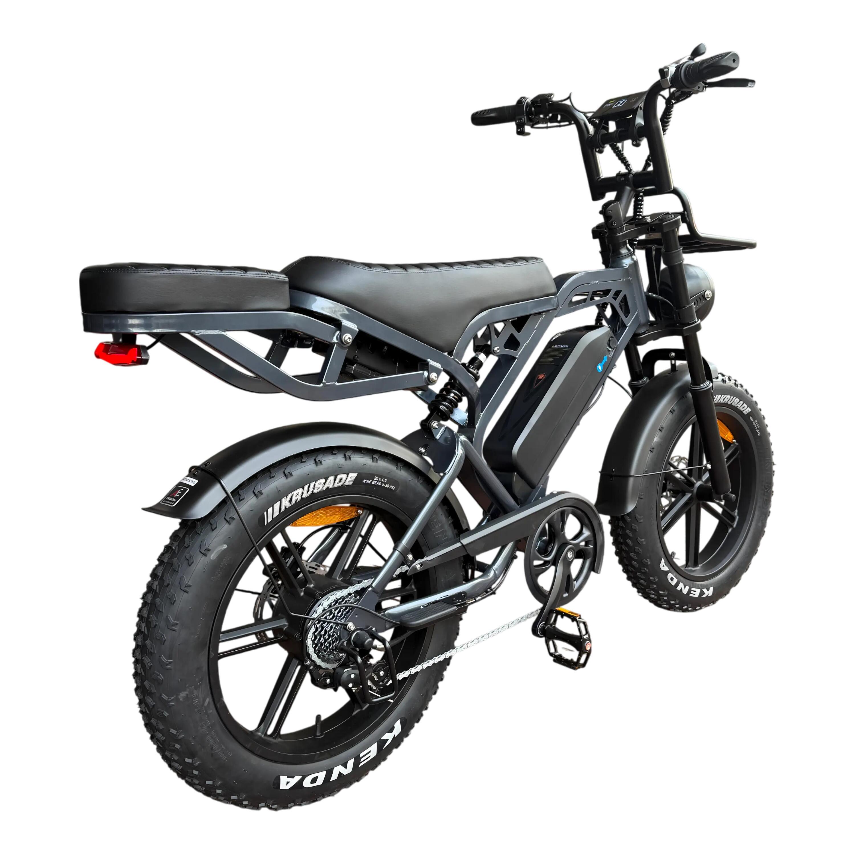 V20 Pro Fatbike - Donkergrijs - Inclusief Accessoiresset 4/5
