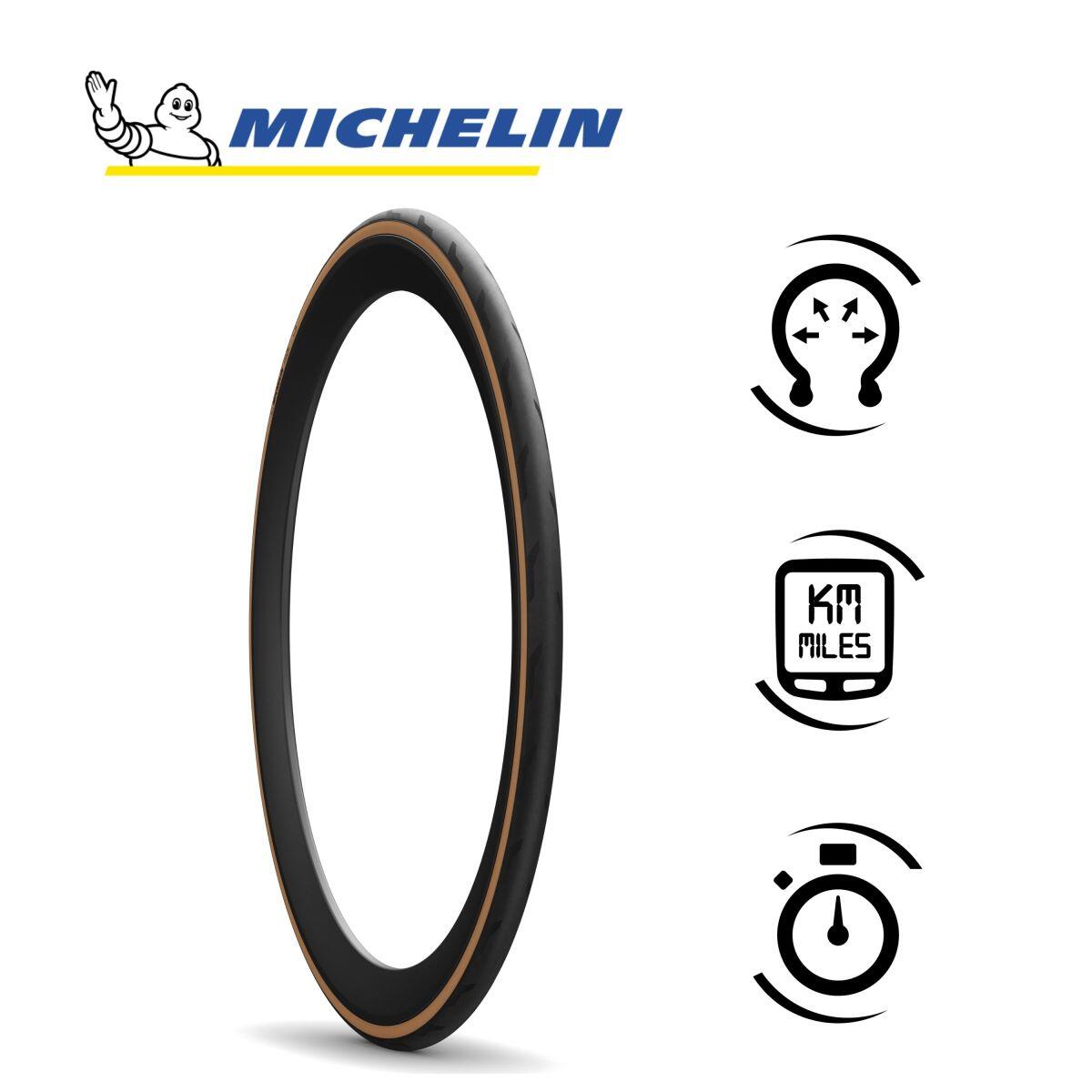 Lot de 2 pneus route Tubeless Ready 700x32C compétition endurance 4/7
