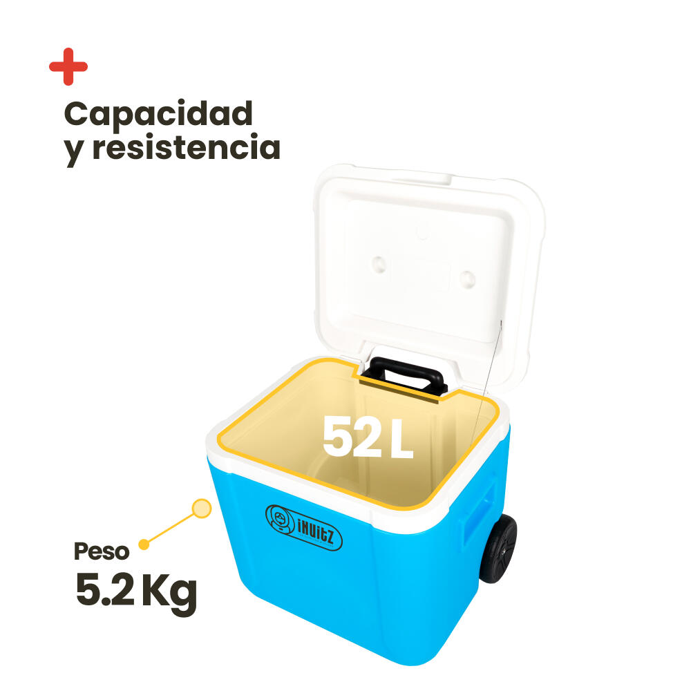 Frigorífico Portátil com Rodas 52L Azul – INUITZ Island Roller 3/5