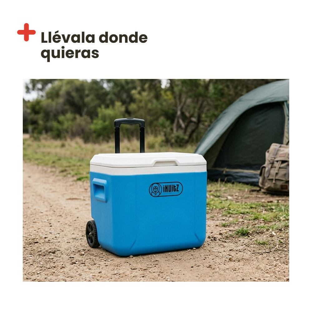 Frigorífico Portátil com Rodas 52L Azul – INUITZ Island Roller 5/5