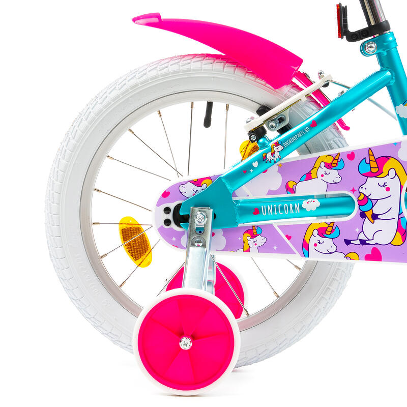 Bicicleta Copii DHS Unicorn, Albastru Reambalat