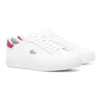 Scarpe Lacoste Powercourt in pelle bianca