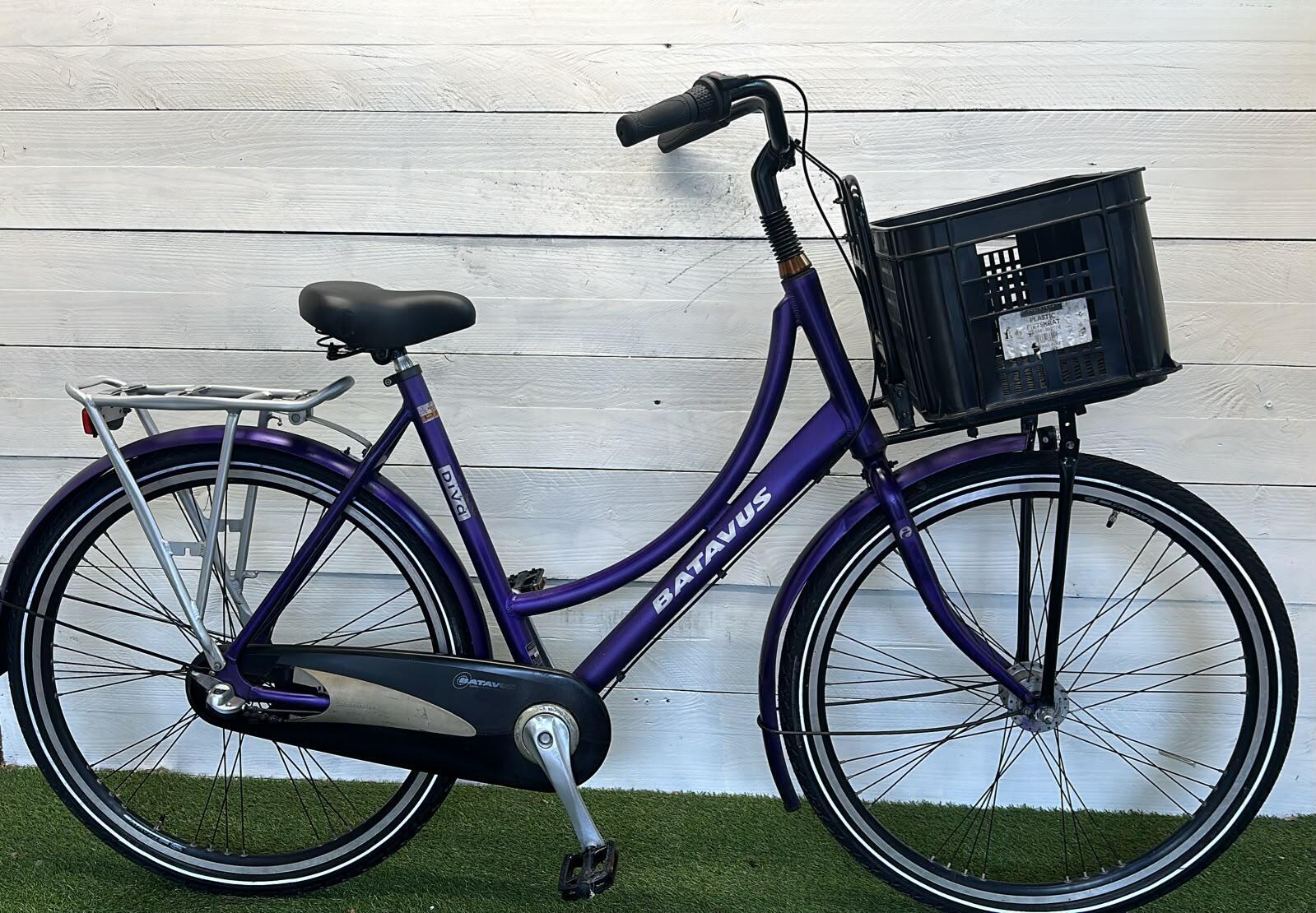 Batavus dames stadsfiets paars, 56 cm, 3 versnellingen 3/3