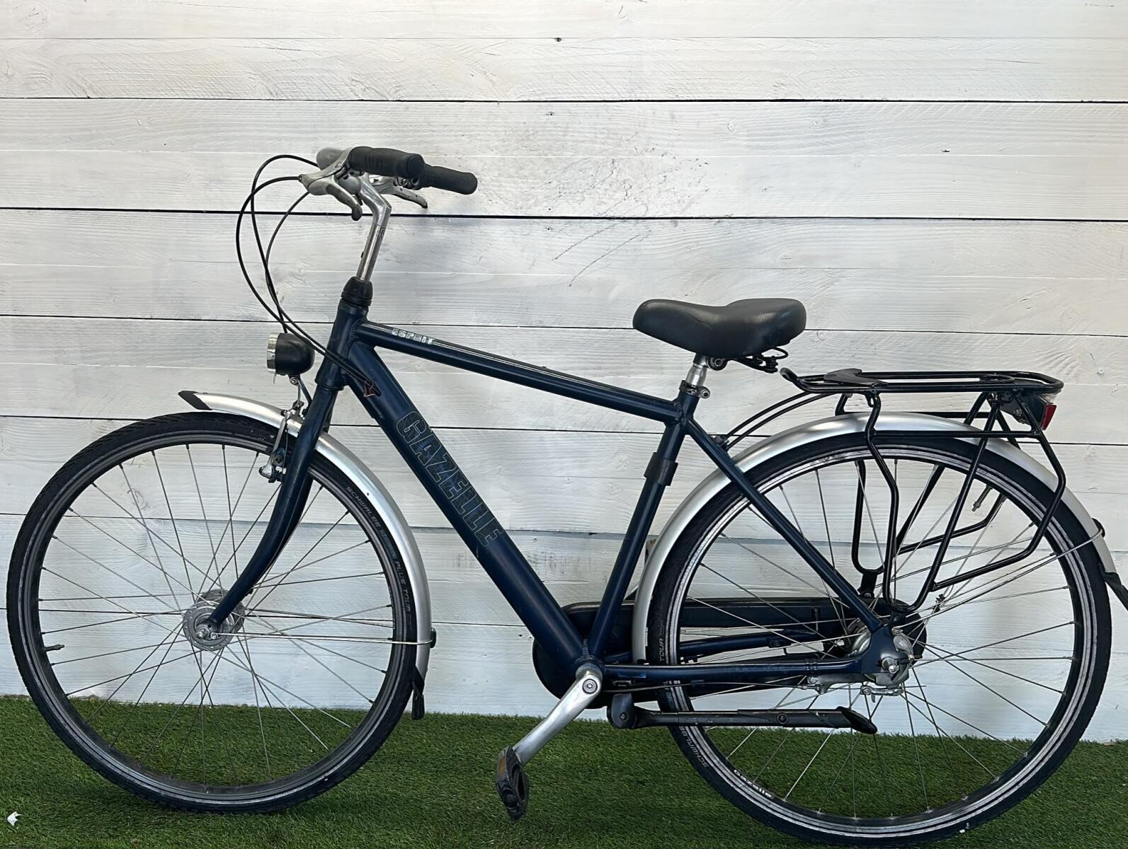 Gazelle stadsfiets 28" blauw, tweedehands 3/3
