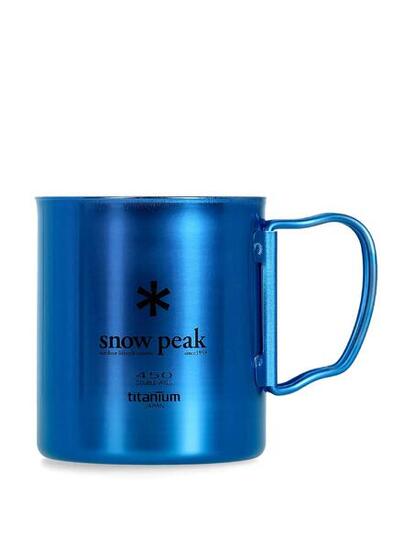 Kubek termiczny Snow Peak Titanium Double Wall 450 ml Mug - blue