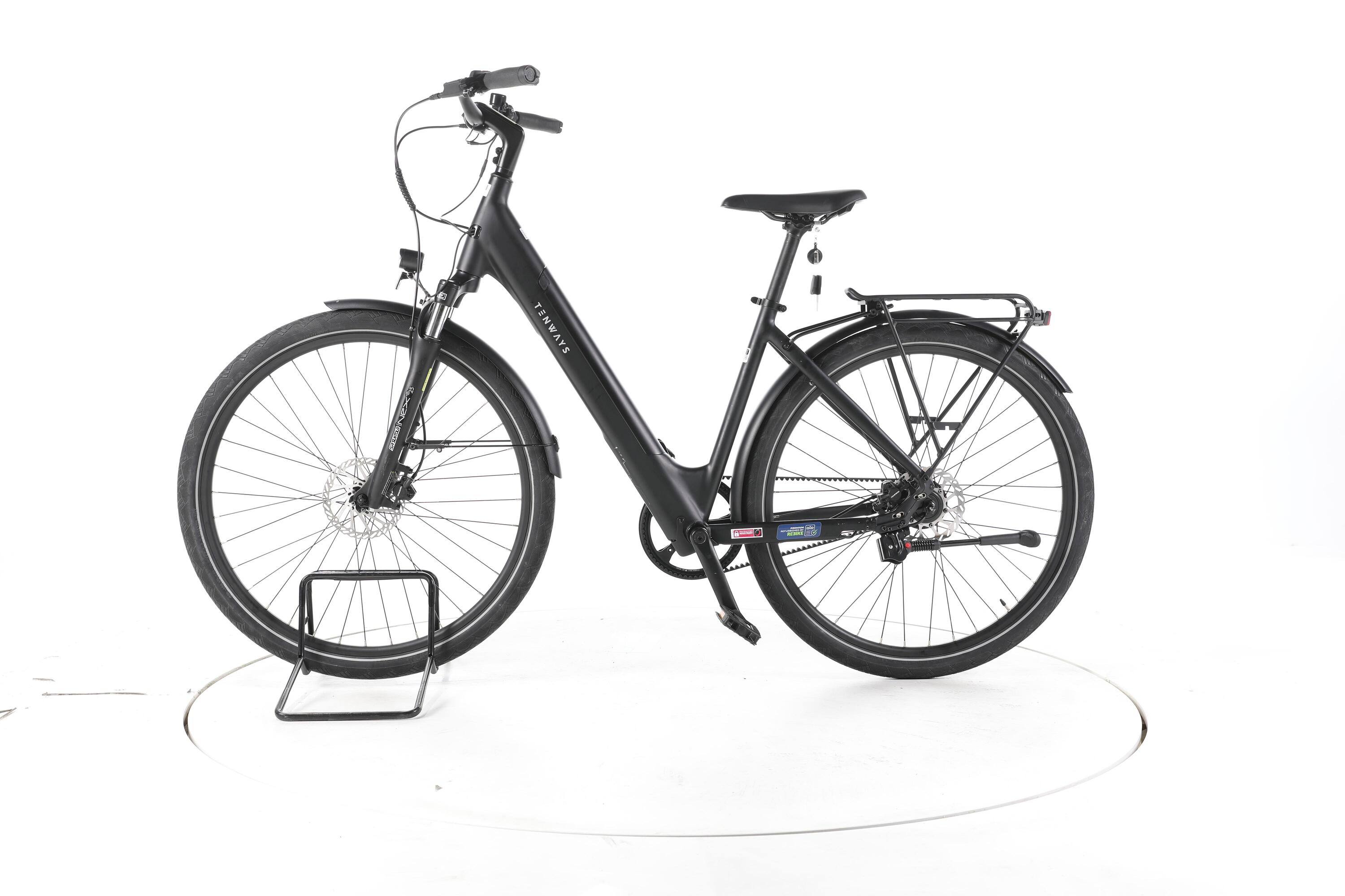 Tweedehands - TENWAYS CGO800S City E-Bike Lage instap - Zeer goed 6/7