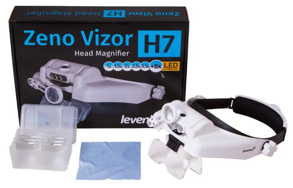 Unisex - Stirnlupe - wechselbare Linsen, led - H7 - schwarz 2/15