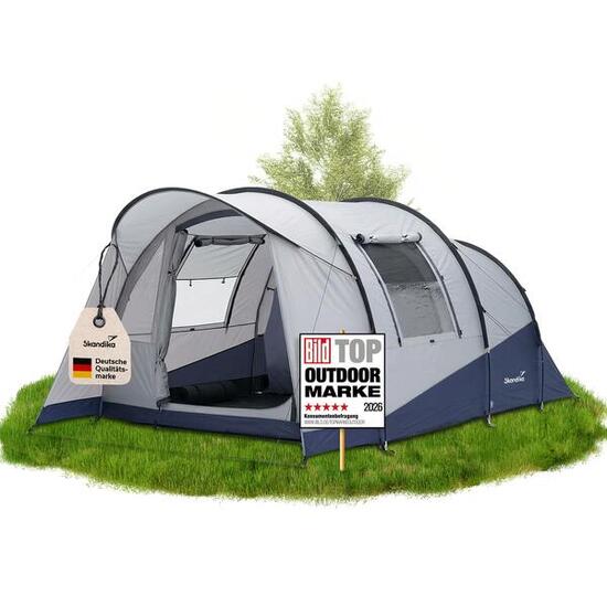 Tunneltent Helgver 4 Sleeper – 4 personen – grote voortent – donkere slaapcabine