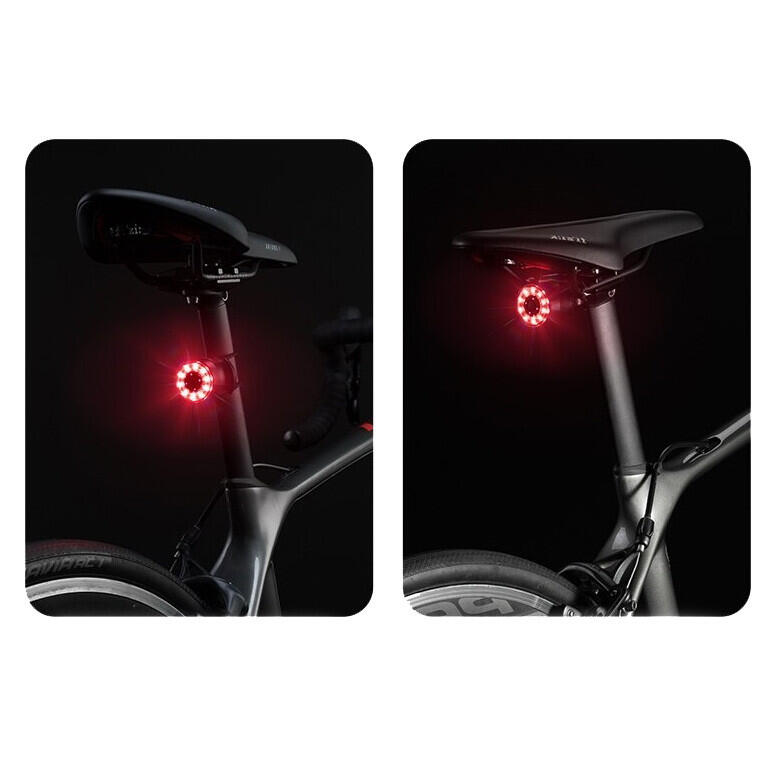 Lampka rowerowa tylna Rockbros Q1 LED USB Kolory RGB na siodło i sztycę 3/7