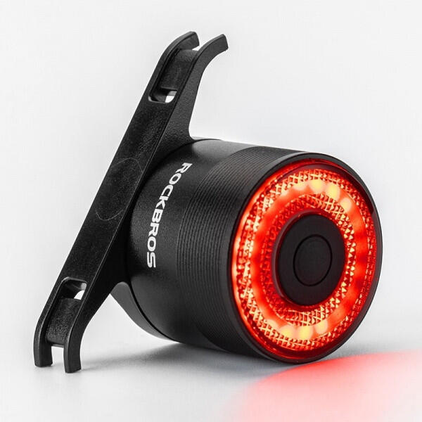 Lampka rowerowa tylna Rockbros Q1 LED USB Kolory RGB na siodło i sztycę 2/7