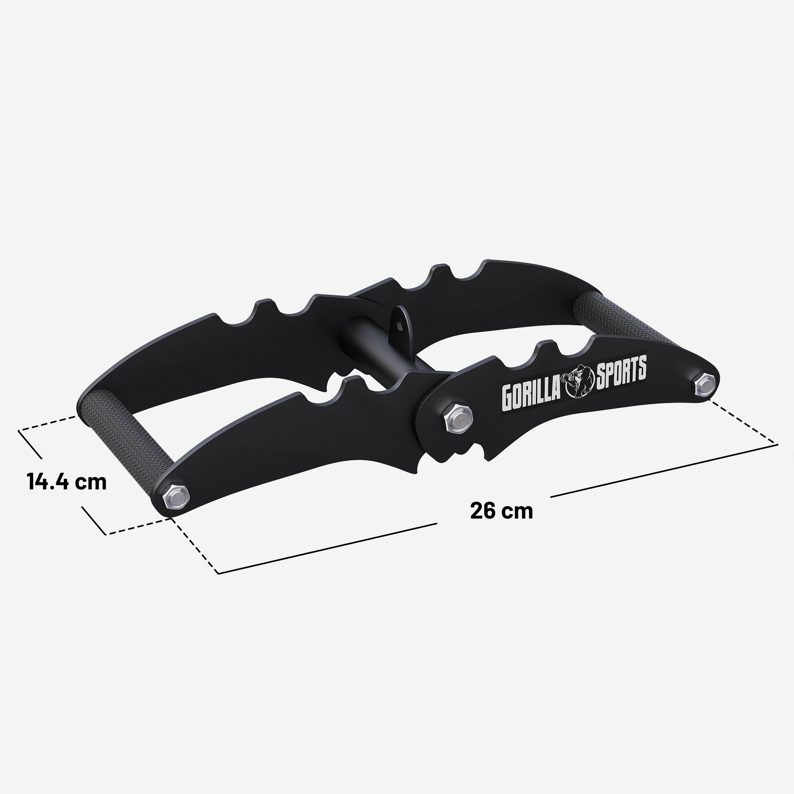 Poignée T-Bar Row 2in1, 3 largeurs de prise, forme en V, charge max. 200 kg 5/5
