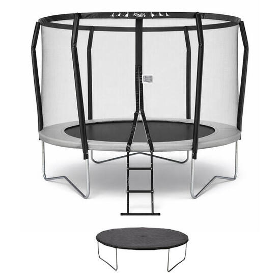 Premium-Trampolin Ø 300cm mit Sicherheitsnetz + Leiter + Abdeckung – Famili 300