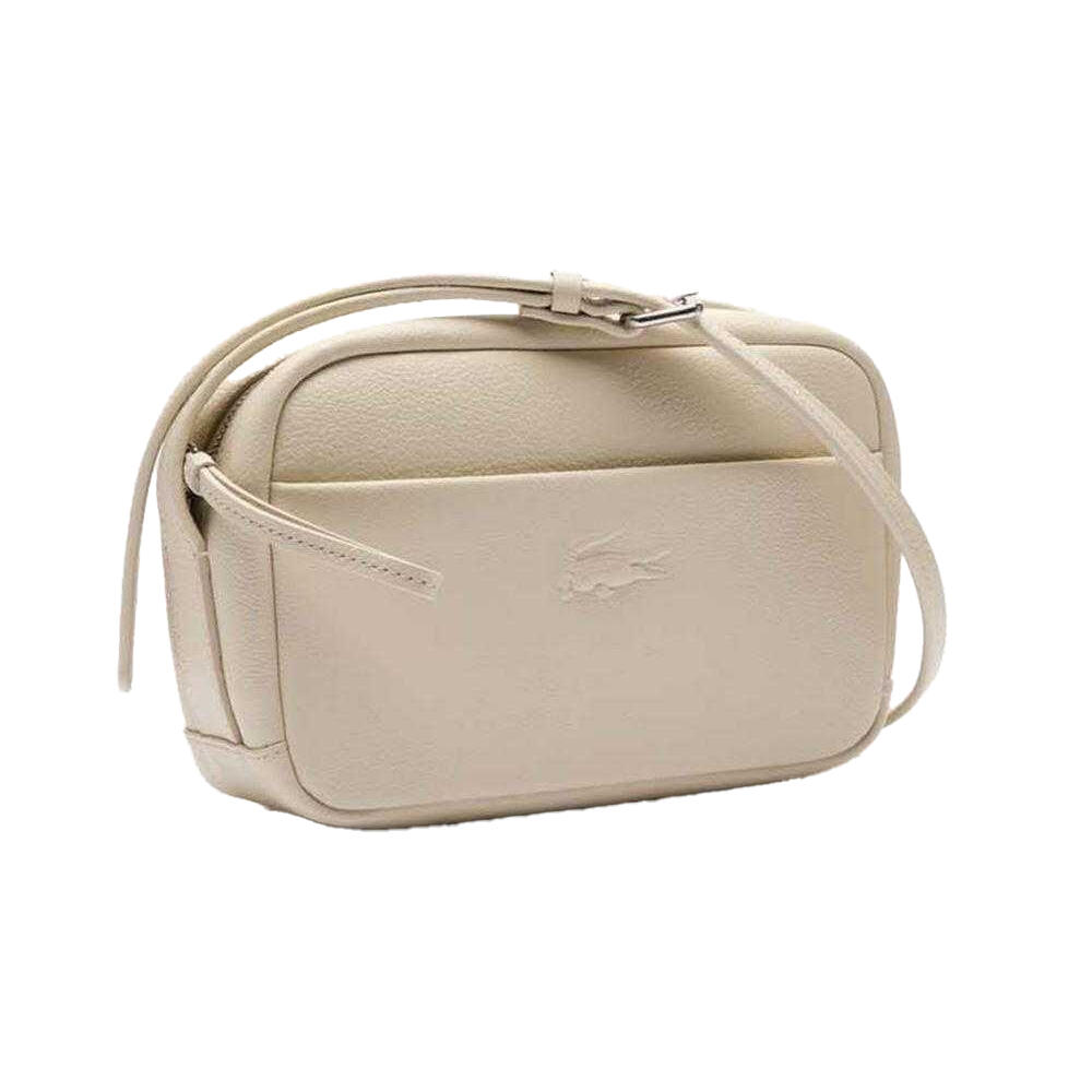 Pelle Borsa A Tracolla Lacoste City Court Bianco 3/4
