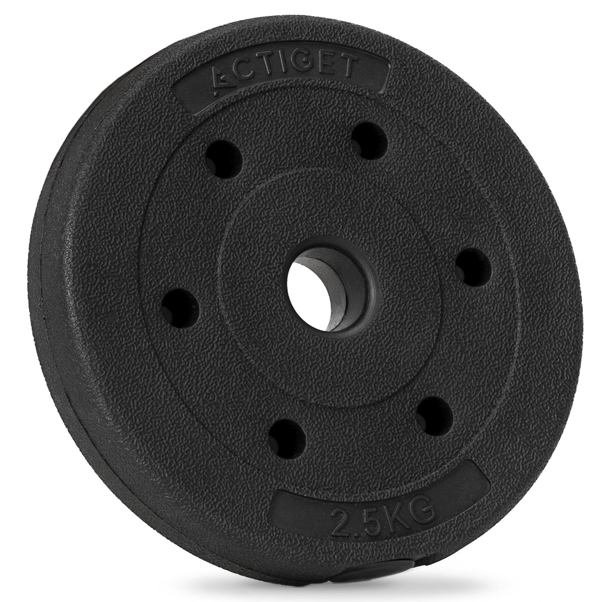Obciążenie bitumiczne Actiget 2,5 kg talerz kompozytowy do sztangi hantli 29 mm 3/4