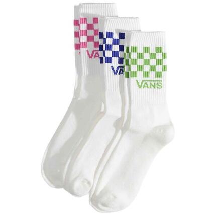 Sokken Vans model Calcetines Vans Classic Check Crew blanco rosa azu voor unisex