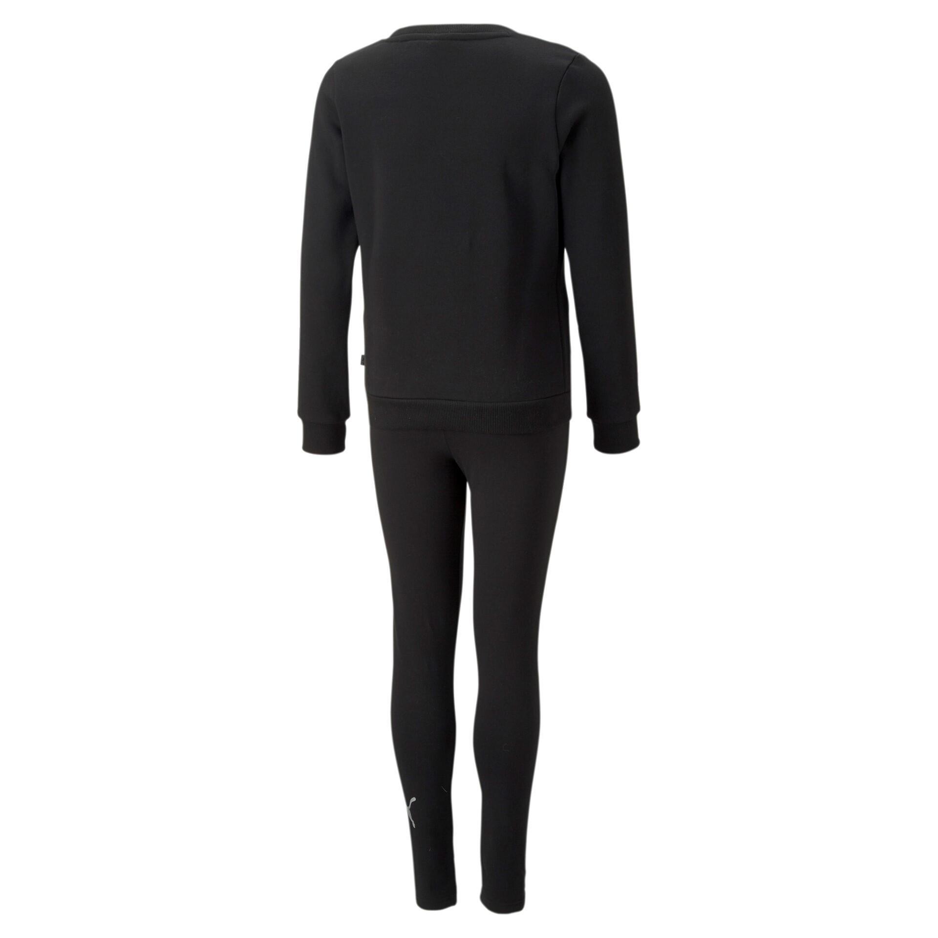 Puma Mädchen Trainingsanzug Logo Crew FL & Leggings Set G 671041 2/3
