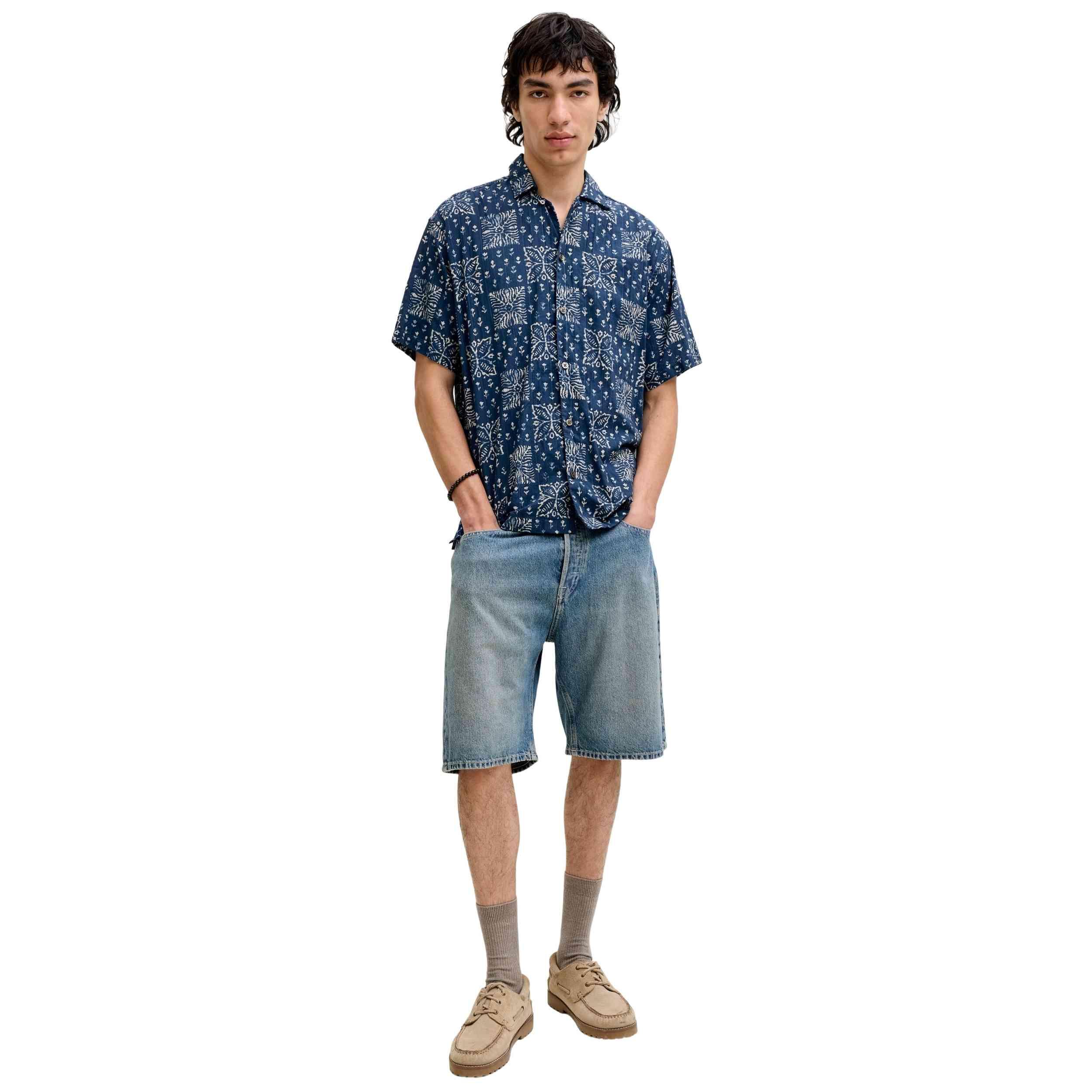 Chemise Jack&jones modèle JPRBLULYON PRINT DOBBY S/S SHI pour homme 4/5