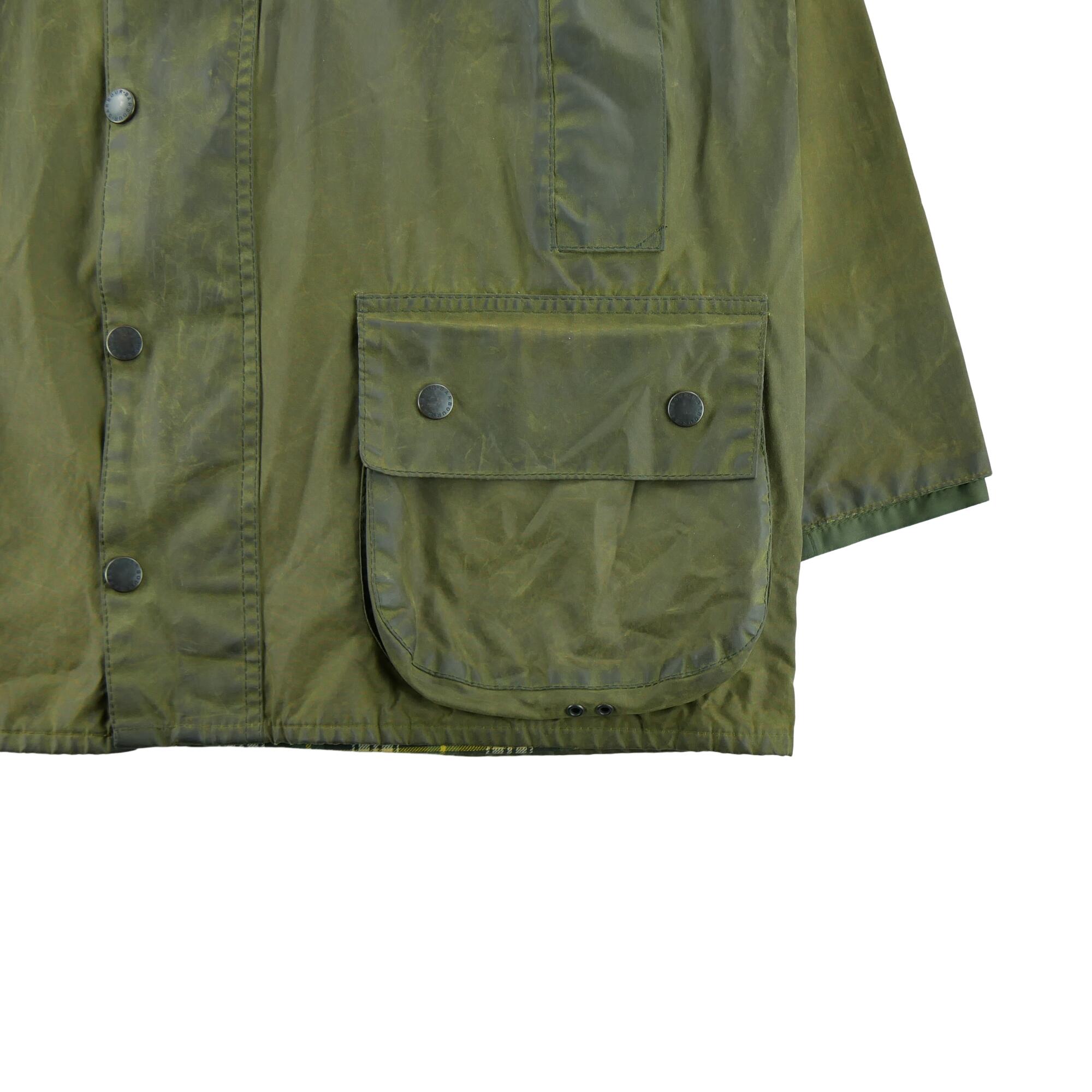 Segunda vida - Parka masculina Barbour Beaufort encerada - Em muito bom estado 5/7