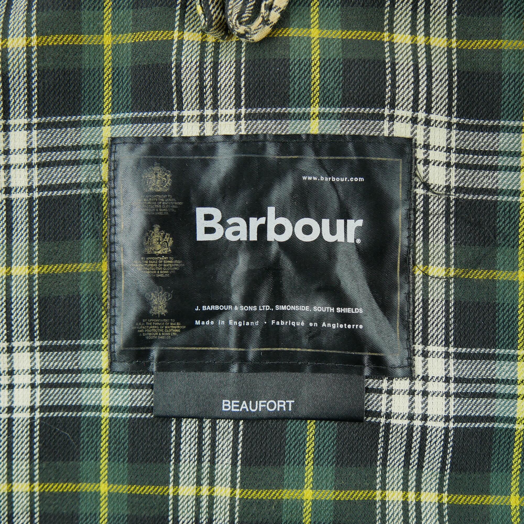 Segunda vida - Parka masculina Barbour Beaufort encerada - Em muito bom estado 7/7