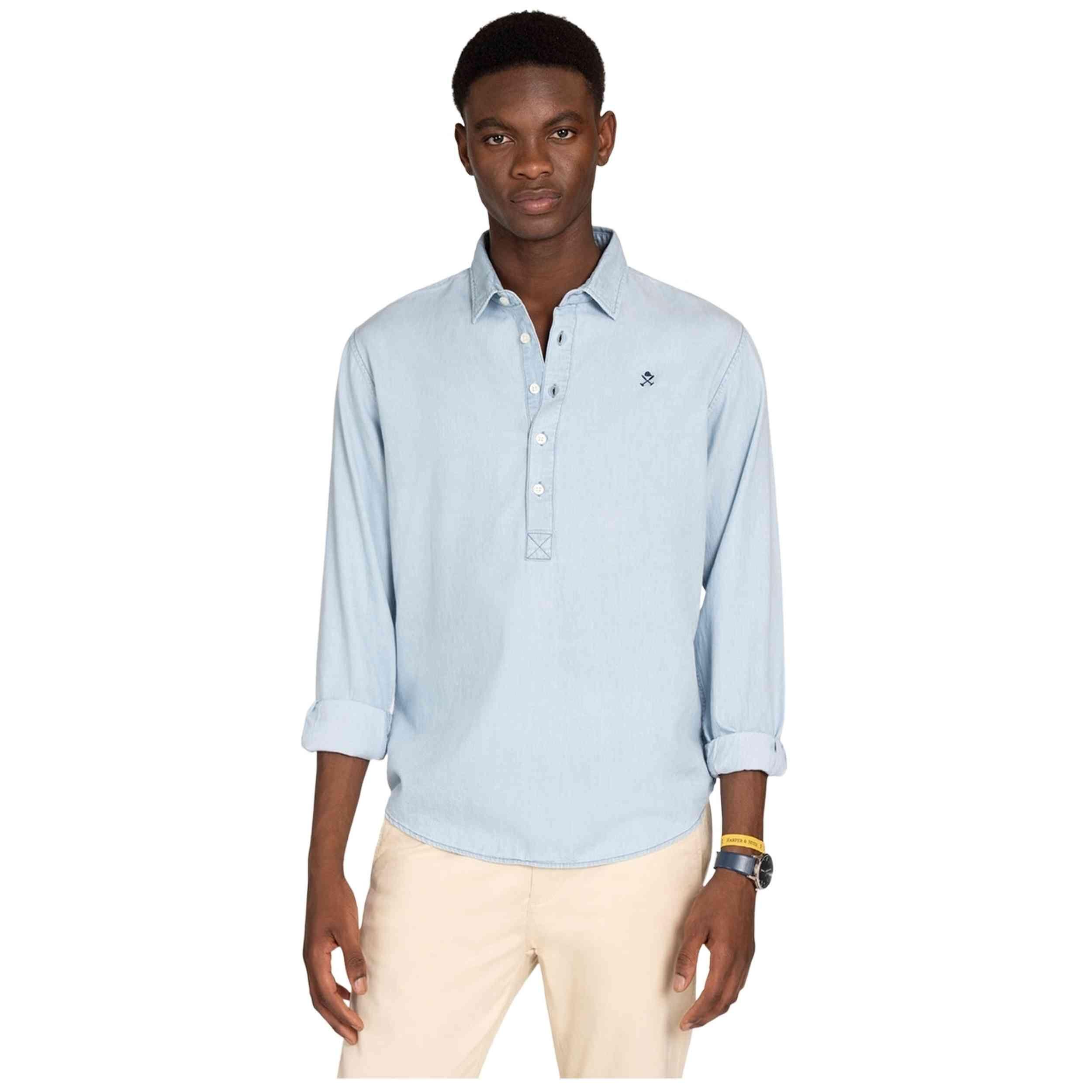 Chemise Harper & neyer modèle POLERA DENIM pour homme 2/5