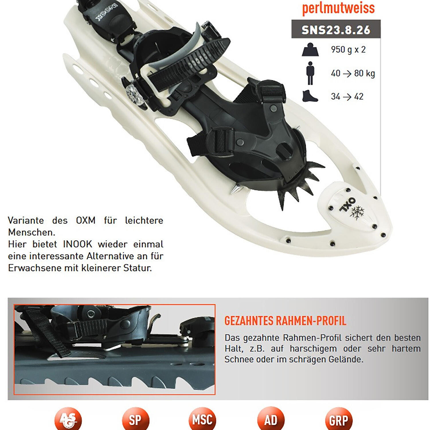 Unisex Schneeschuh Inook OXL 3/6