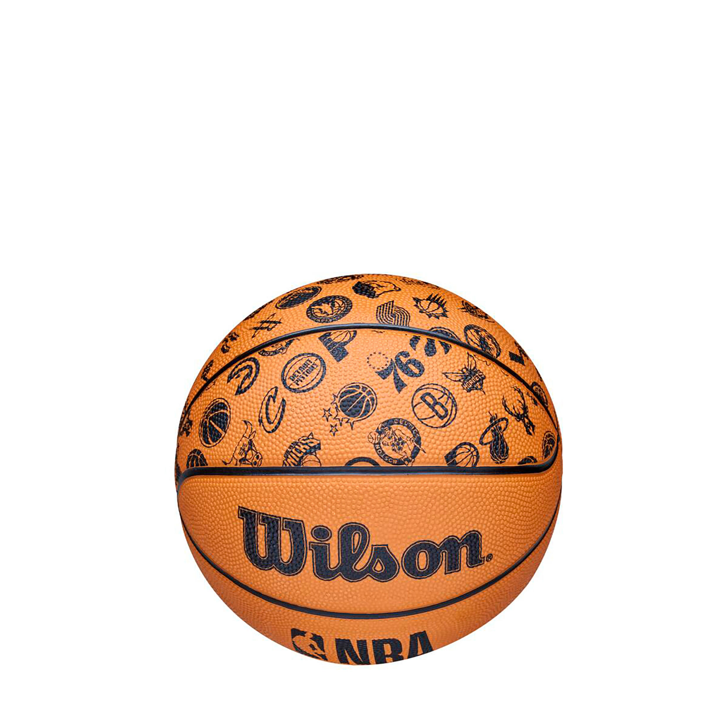 Wilson NBA Basketball All Team Orange/Black,  Gr. 3 3/5