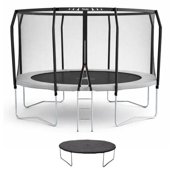 Trampoline Premium Ø 430 cm filet de sécurité + échelle + bâche - Famili 430