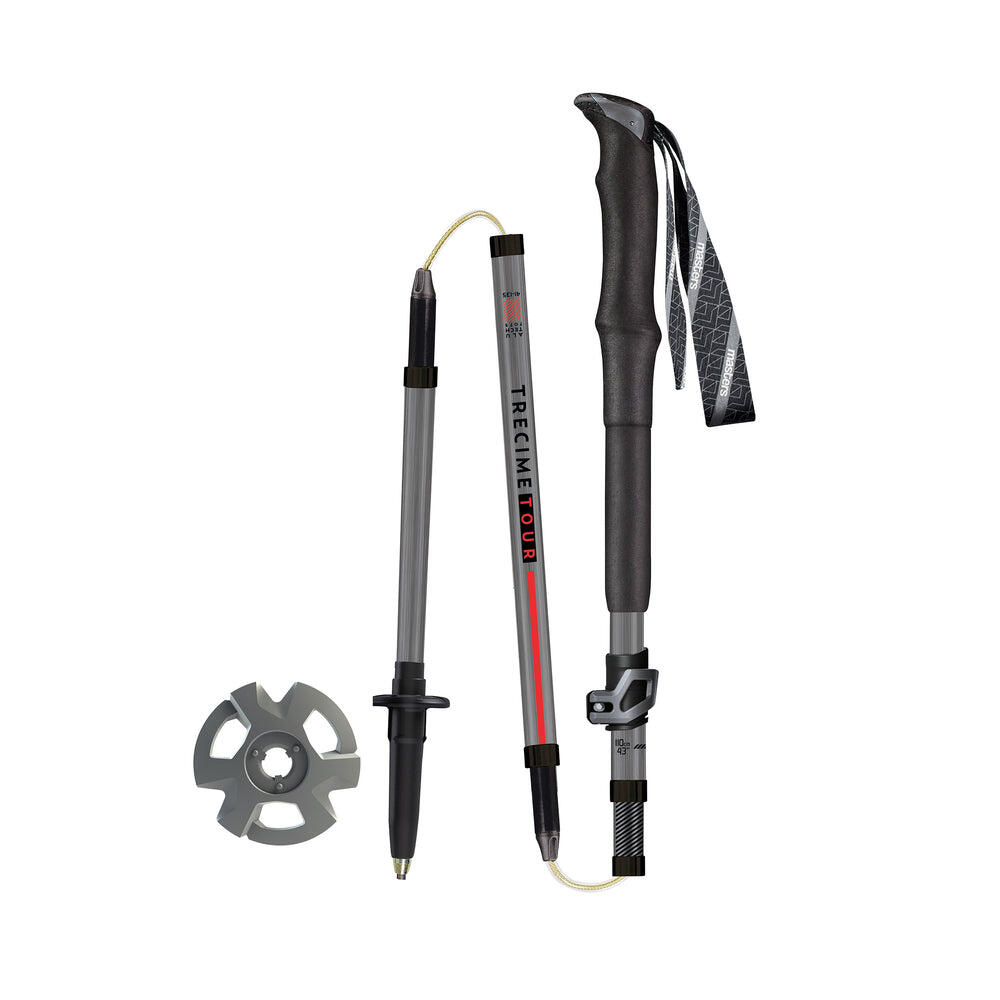 Kije trekingowe Masters TREKKING POLE TRECIME TOUR ALUMINUM/RED uniwersalny 3/4