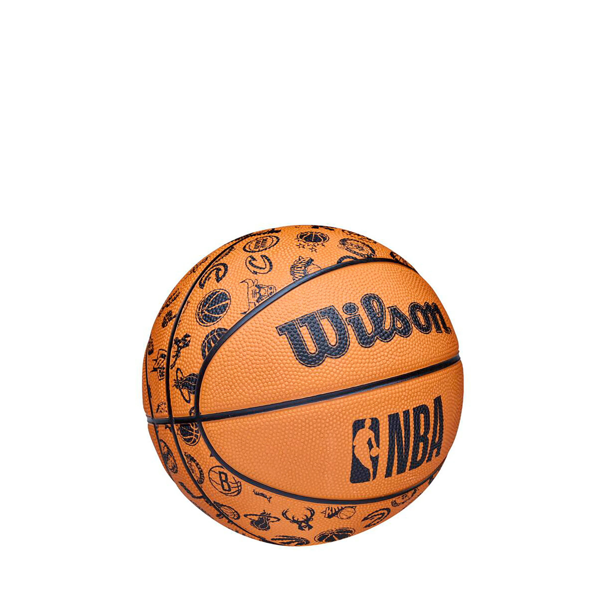 Wilson NBA Basketball All Team Orange/Black,  Gr. 3 4/5