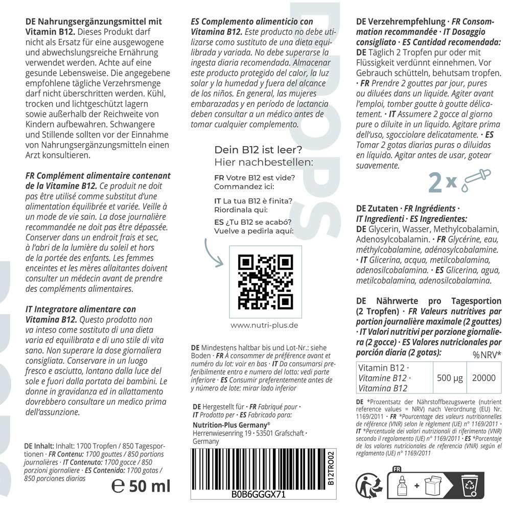 Vitamin B12 Tropfen - 50ml 2/5