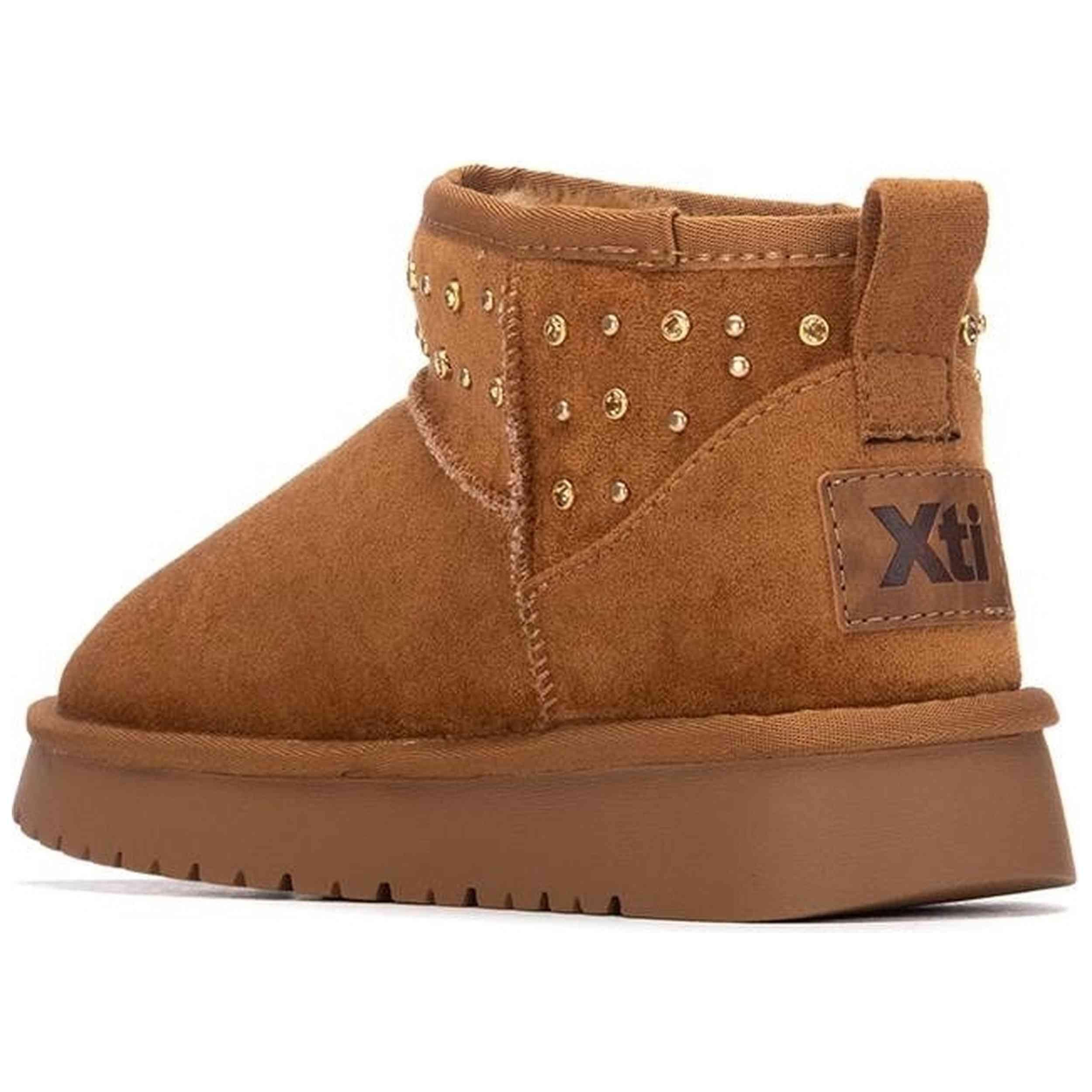 Bottes Xti modèle BOTIN SRA ANTELINA CAMEL pour femmes 3/4