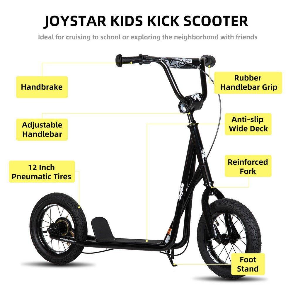 Kinderroller mit 12" Rädern und verstellbarem Lenker für jedes Alter 6/6