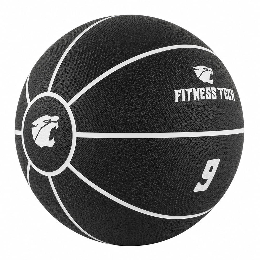 Balón Medicinal con Rebote 9kg | Pelota Wall Ball Fitness Tech 2/4